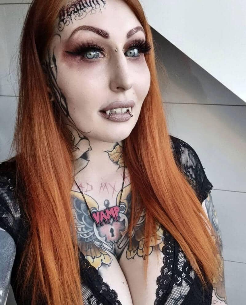 Girl Turns Herself Into A 'Vampire Barbie'