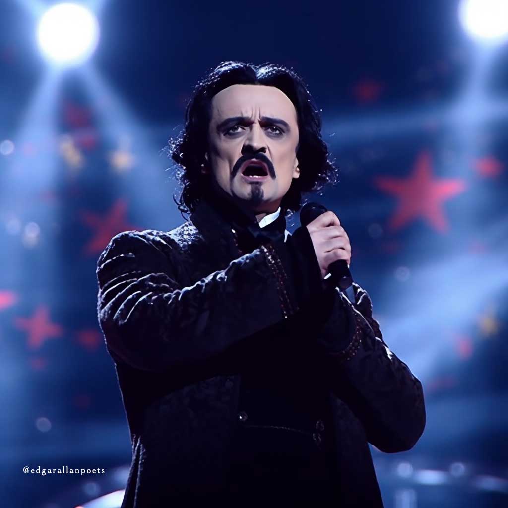 Edgar Allan Poe on the Stage of Eurovision song contest