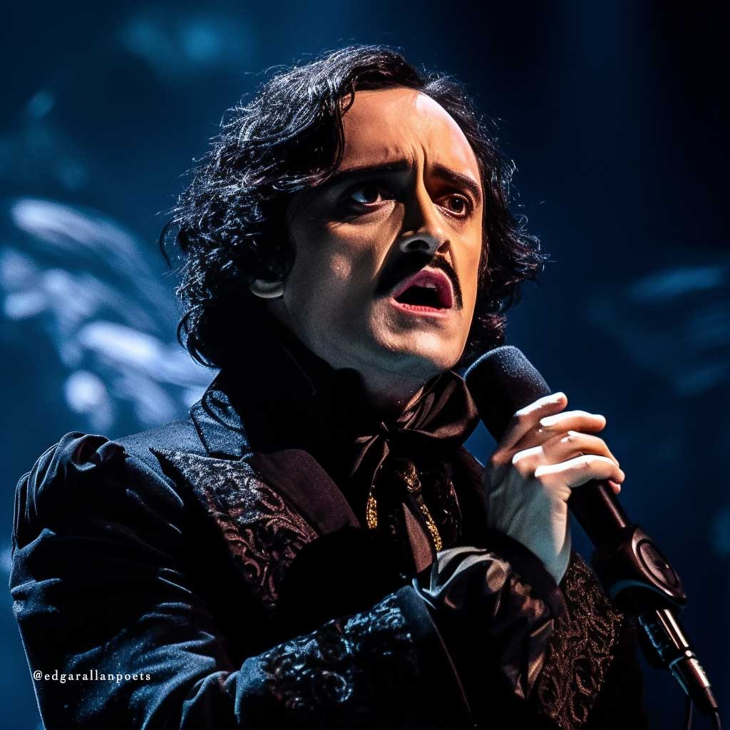 Edgar Allan Poe on the stage of Eurovision song contest, who the hell is Edgar?