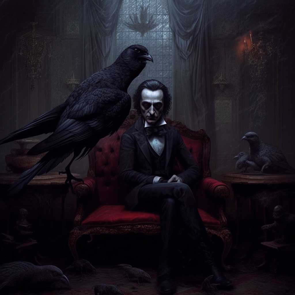 Haunting imagery and symbolism in Edgar Allan Poe's The Raven poem