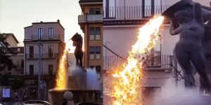 Liquid Fire The Mesmerizing Lava-Like Fountain of L'Aquila